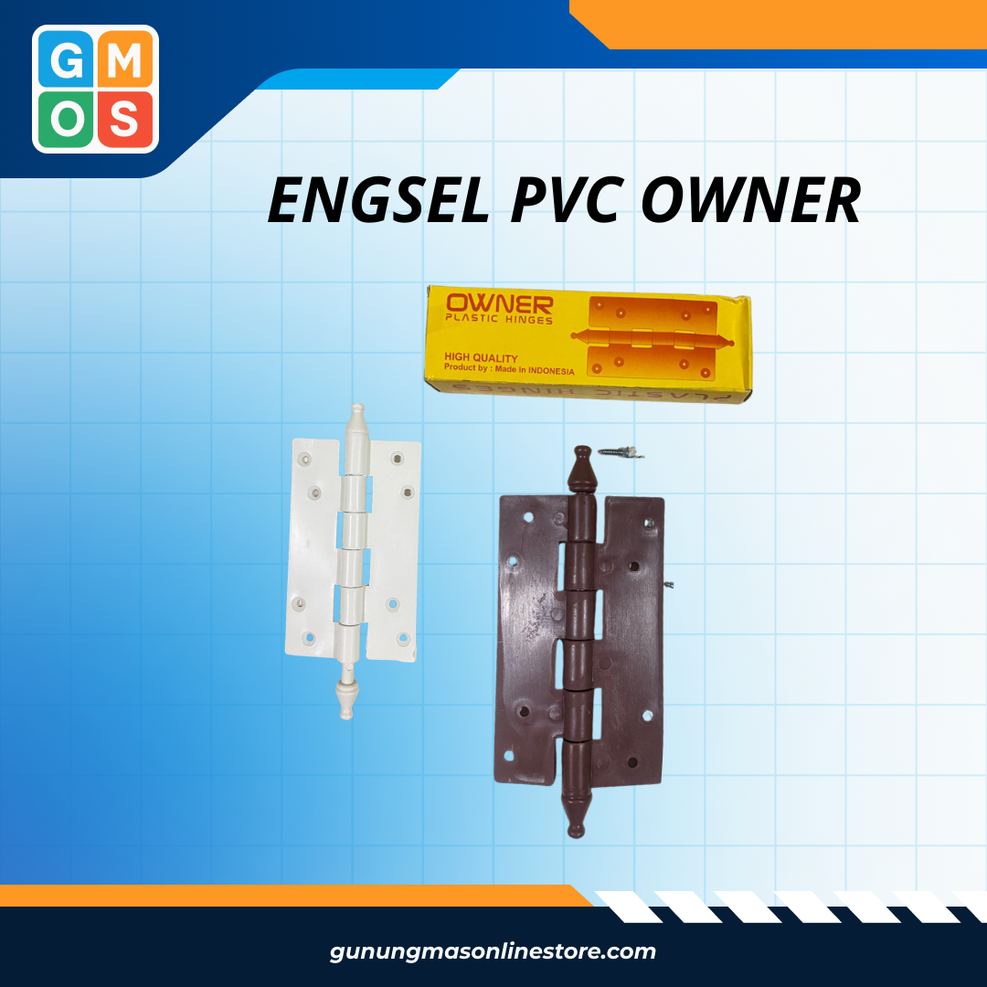 ENGSEL PVC COKLAT & PUTIH