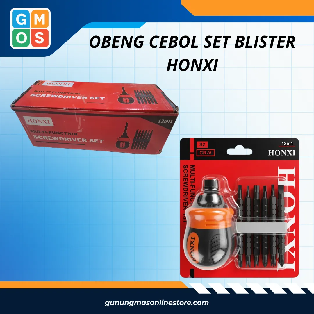 OBENG CEBOL SET BLISTER HONXI