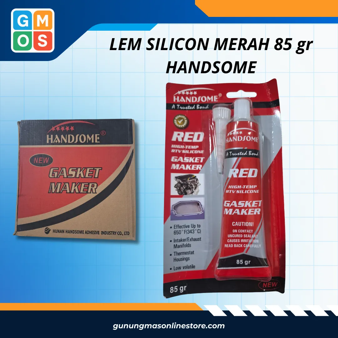 LEM SILICON MERAH 85gr HANDSOME
