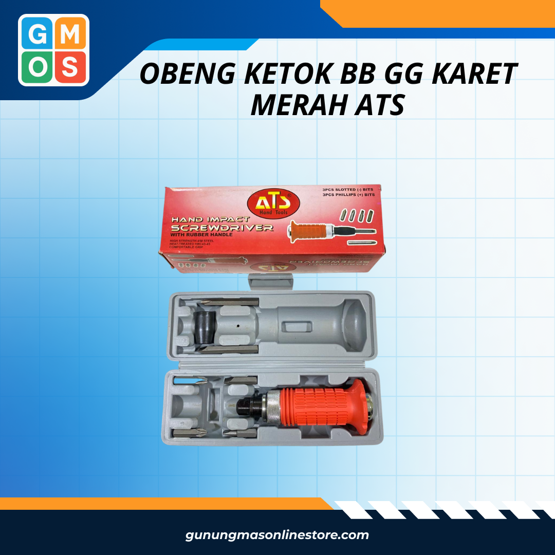 OBENG KETOK BB GG KARET MERAH ATS