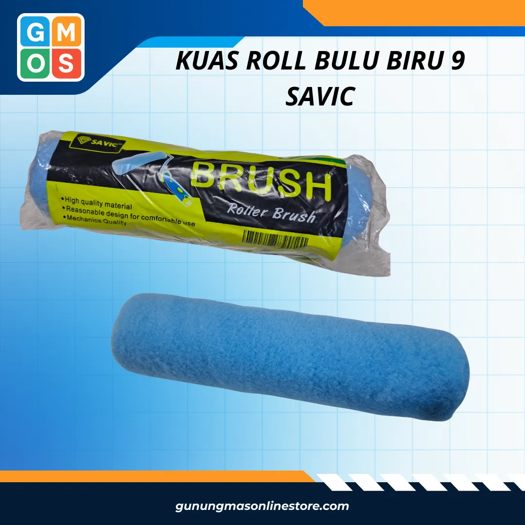 KUAS ROLL BULU BIRU 9 SAVIC